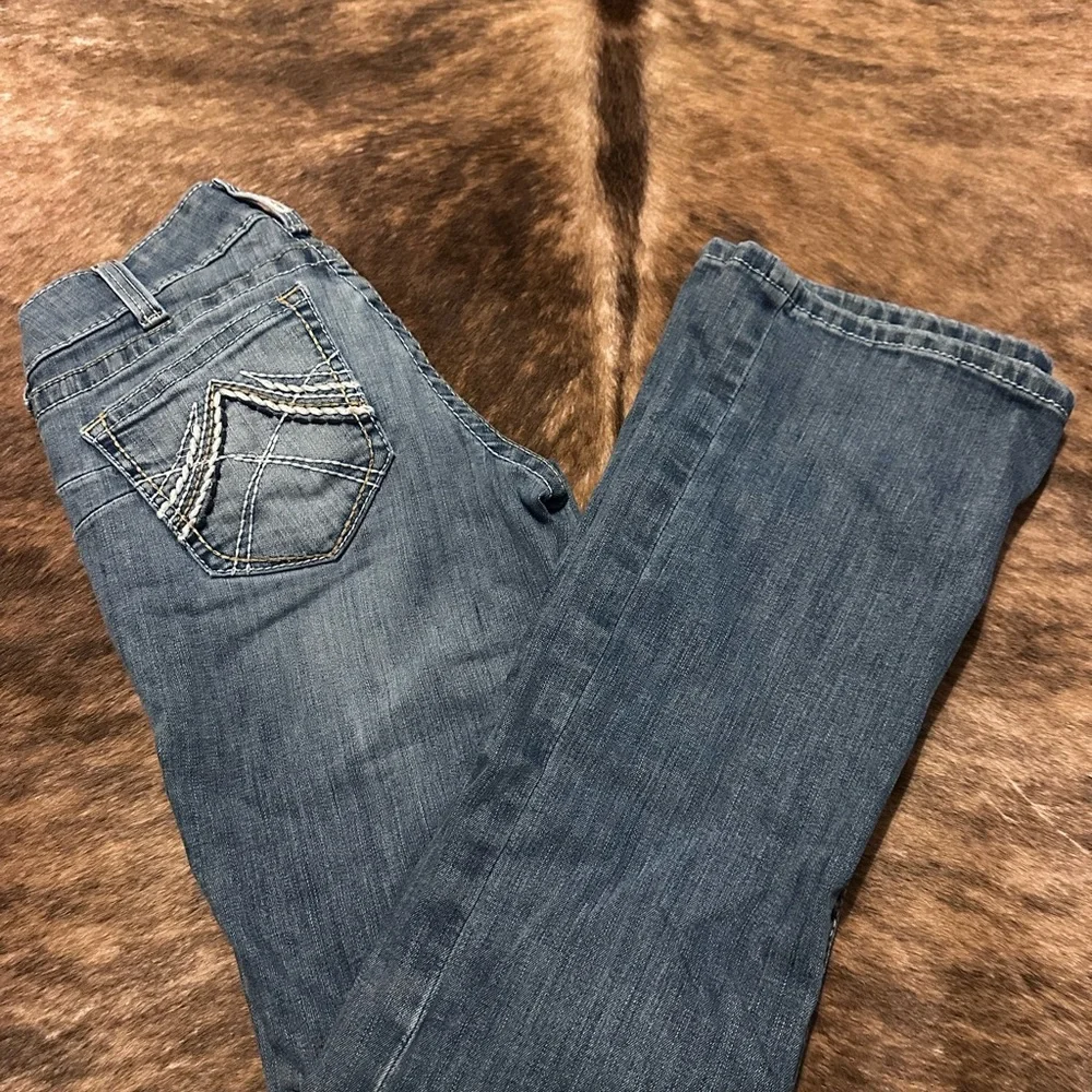 Ariat Women's Blue Boot Cut Jeans - Picture 1 of 6